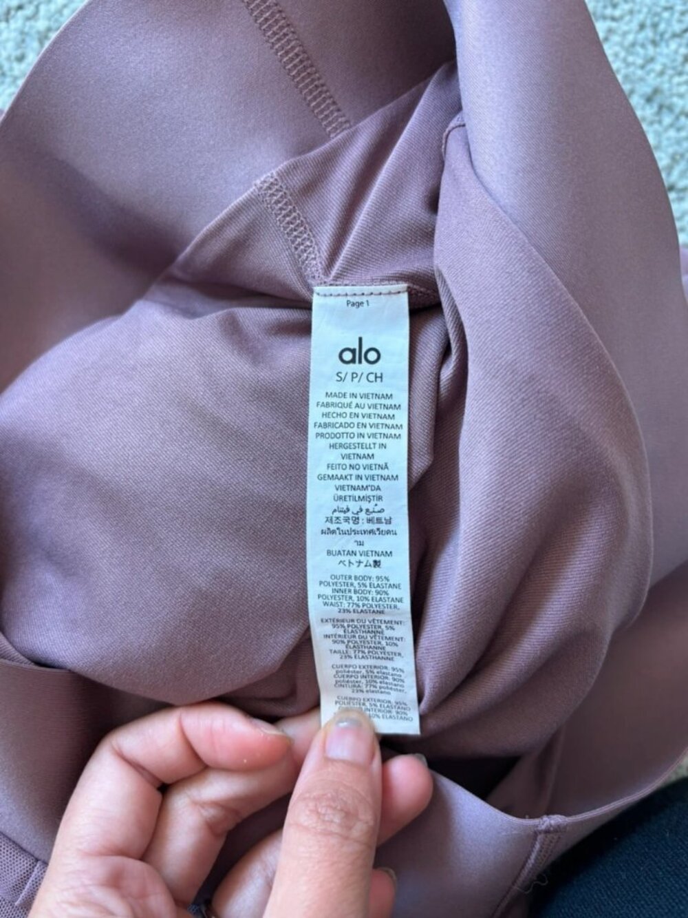 Alo Yoga Tennis Set S Smokey Quartz - Picture 4 of 6